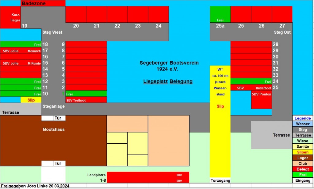 Boote am Steg vertäut